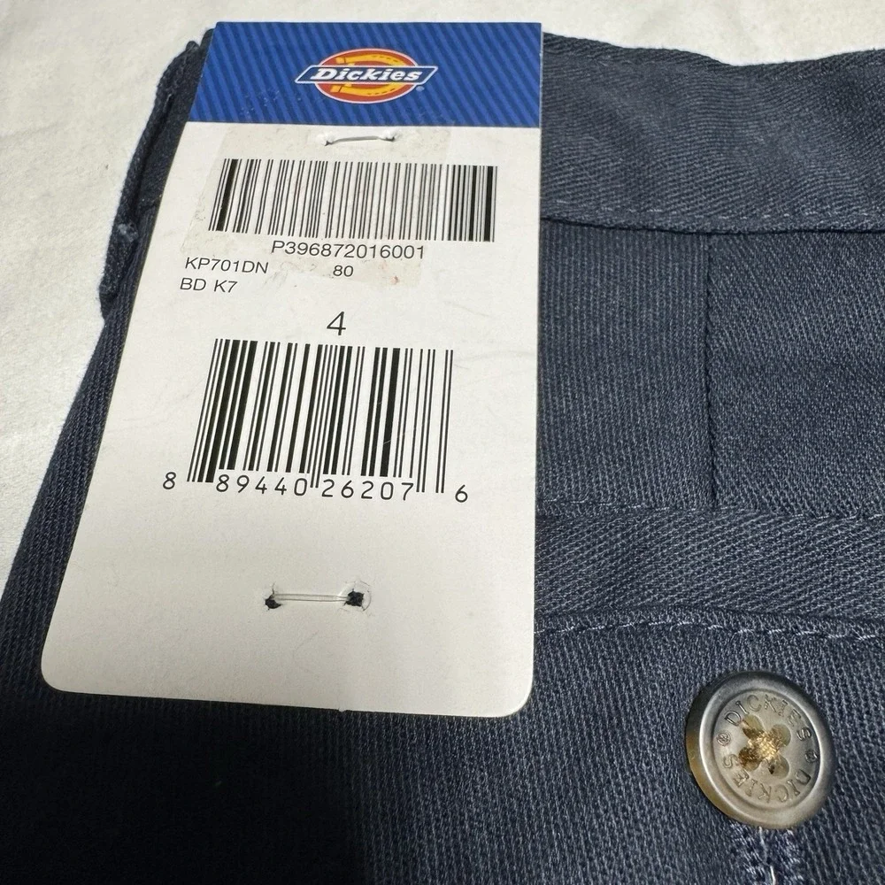 Boys Dickies Flex Slim Fit Khaki Pants In Black Size 4